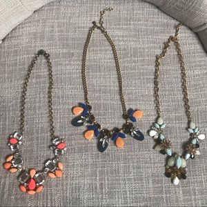 J. Crew Fashion Statement Necklaces - set of 3